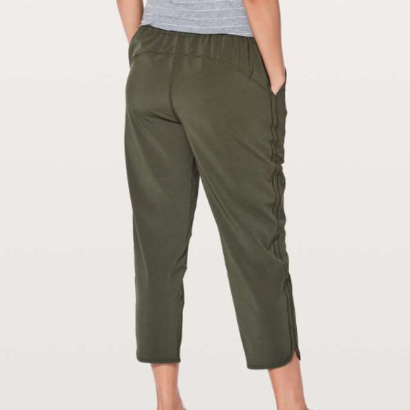 Lululemon Keep It Classic Crop *23" Dark Olive 8 - Picture 4 of 16